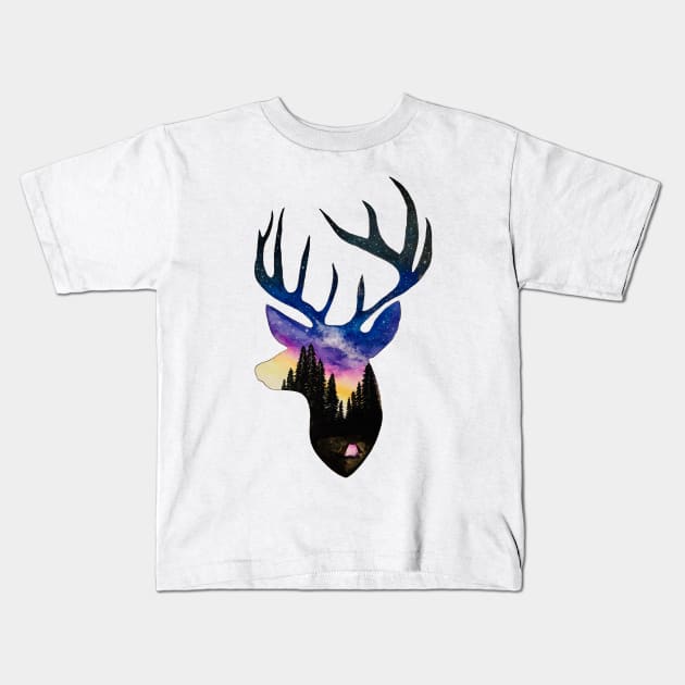 Camping Kids T-Shirt by Whettpaint